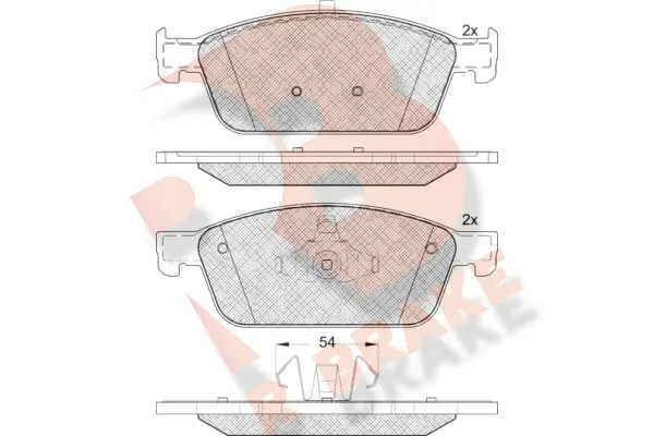 Brake Pad Set, disc brake (RB2134)