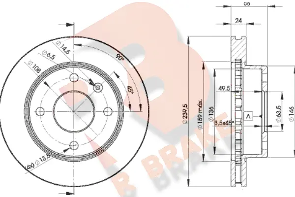 Brake Disc (78RBD24844)