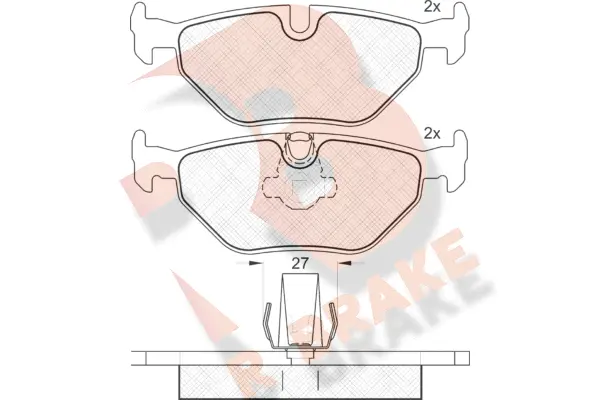 Brake Pad Set, disc brake (RB1141)
