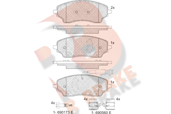 Brake Pad Set, disc brake (RB2482)