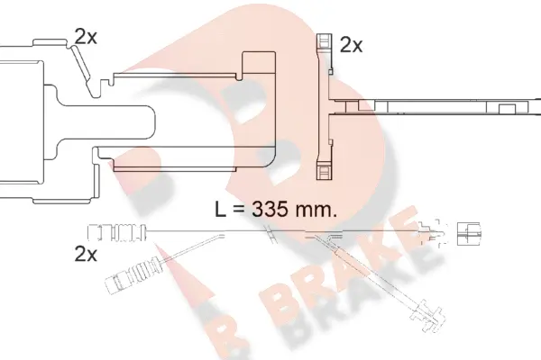 Warning Contact, brake pad wear (610528RB)