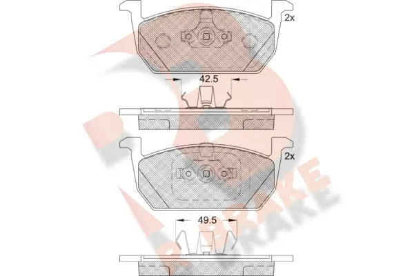 Brake Pad Set, disc brake (RB2285)