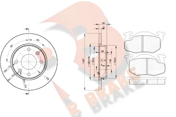 Brake Kit, disc brake (3R11204689)