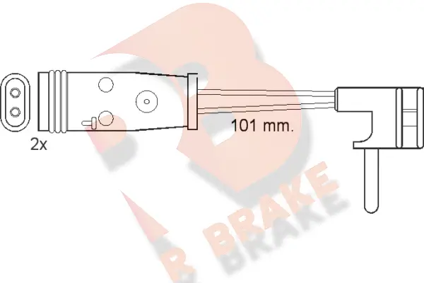 Warning Contact, brake pad wear (610332RB)