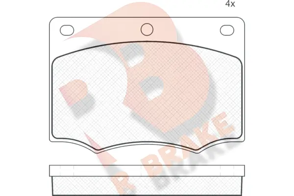 Brake Pad Set, disc brake (RB0259)