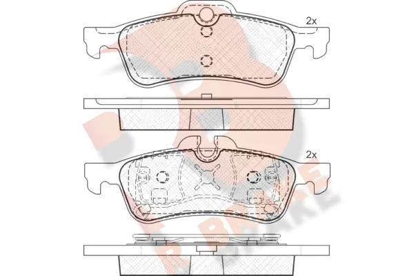 Brake Pad Set, disc brake (RB1599)