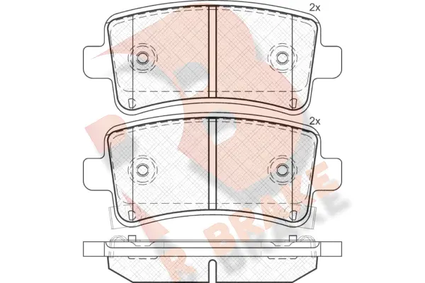 Brake Pad Set, disc brake (RB1929)