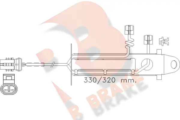 Warning Contact, brake pad wear (610361RB)