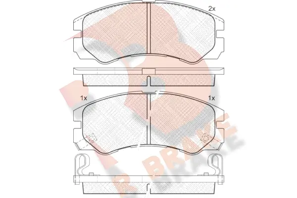 Brake Pad Set, disc brake (RB0990)