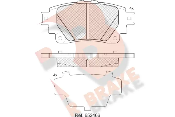 Brake Pad Set, disc brake (RB2424)