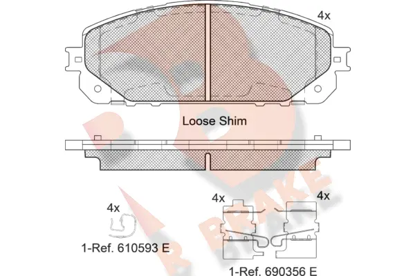 Brake Pad Set, disc brake (RB2177)
