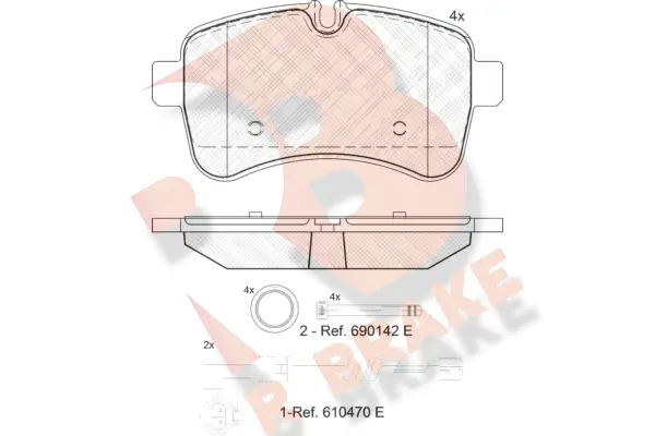 Brake Pad Set, disc brake (RB1837-203)