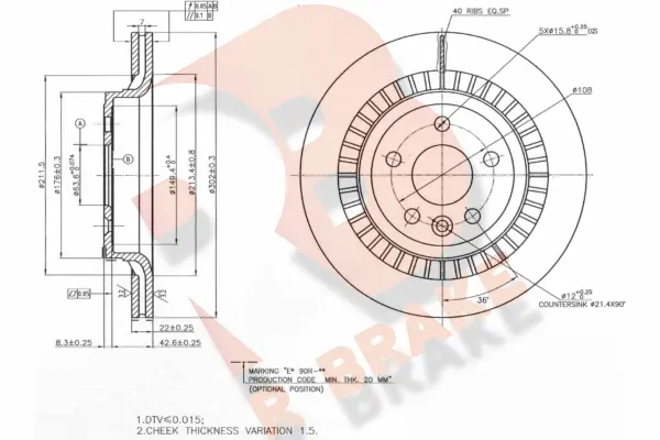 Brake Disc (78RBD27305)