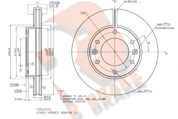 Brake Disc (78RBD20019)
