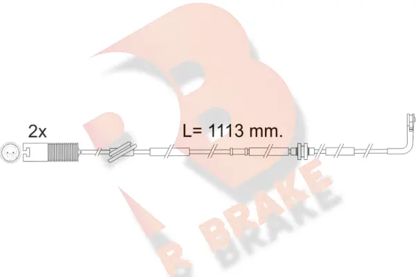 Warning Contact, brake pad wear (610299RB)