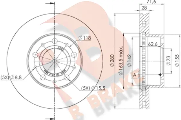 Brake Disc (78RBD25622)
