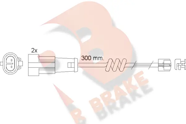 Warning Contact, brake pad wear (610470RB)
