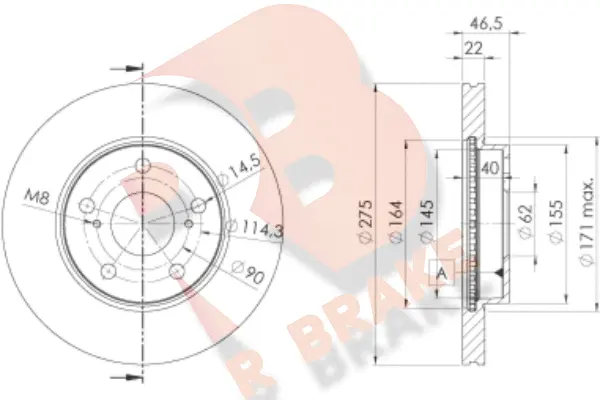Brake Disc (78RBS22890)