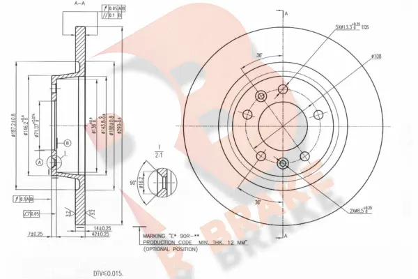 Brake Disc (78RBD24623)