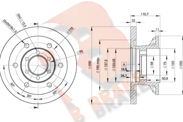 Brake Disc (78RBD18772)