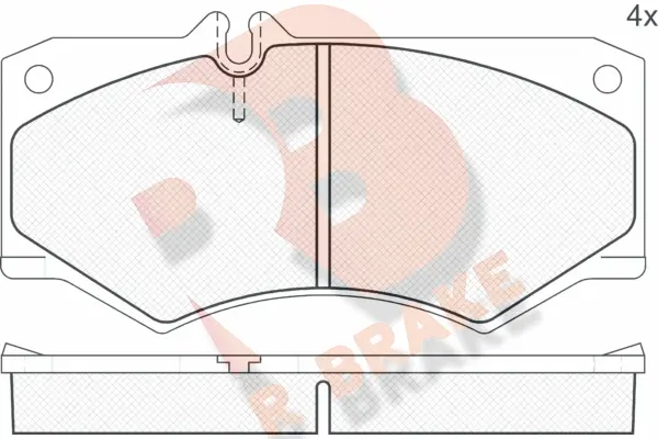 Brake Pad Set, disc brake (RB0405)
