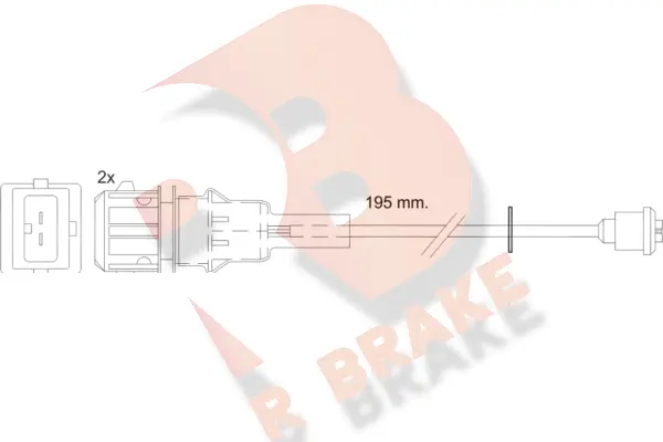 Warning Contact, brake pad wear (610443RB)