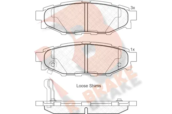 Brake Pad Set, disc brake (RB1759)