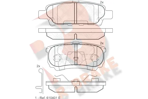 Brake Pad Set, disc brake (RB1746)
