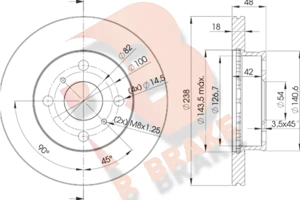 Brake Disc (78RBD22250)