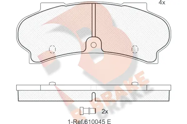 Brake Pad Set, disc brake (RB0187)