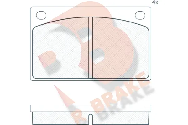 Brake Pad Set, disc brake (RB0088)