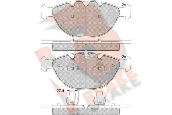 Brake Pad Set, disc brake (RB1547)
