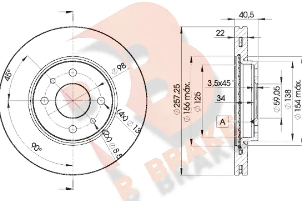 Brake Disc (78RBD21650)