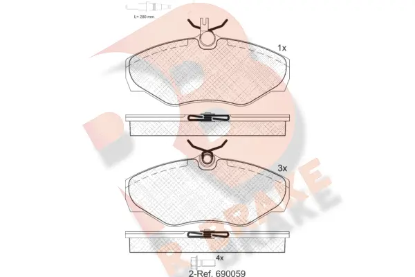 Brake Pad Set, disc brake (RB1315-203)