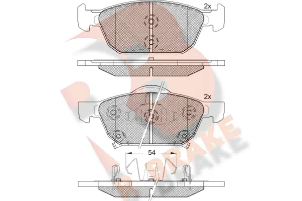 Brake Pad Set, disc brake (RB2183)