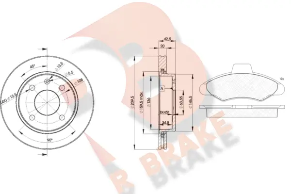 Brake Kit, disc brake (3R07901064)