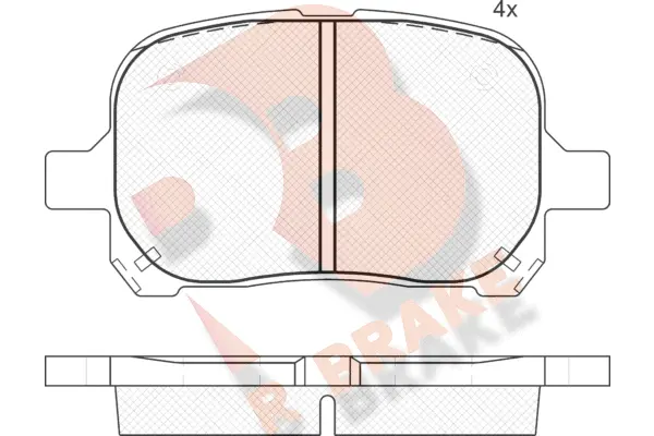 Brake Pad Set, disc brake (RB1632-399)