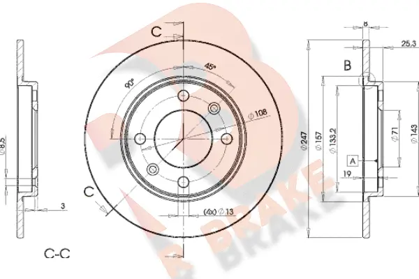 Brake Disc (78RBD24247)