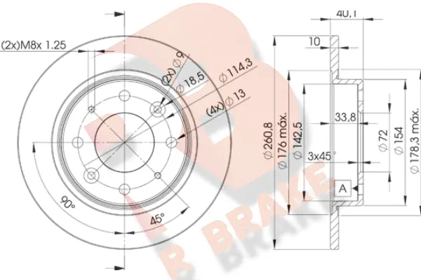 Brake Disc (78RBD26251)