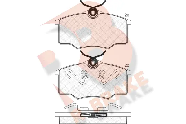 Brake Pad Set, disc brake (RB1250)