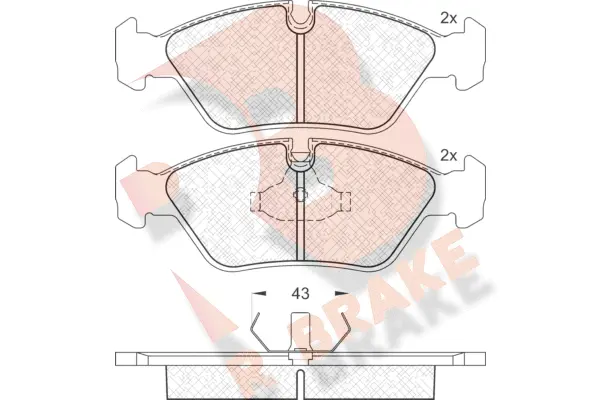 Brake Pad Set, disc brake (RB0423)