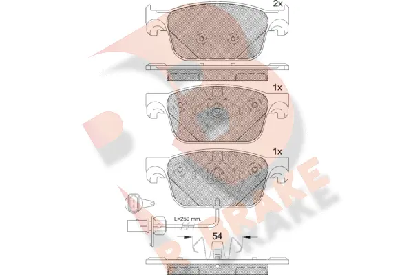 Brake Pad Set, disc brake (RB2270)
