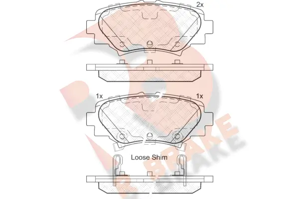 Brake Pad Set, disc brake (RB2169)