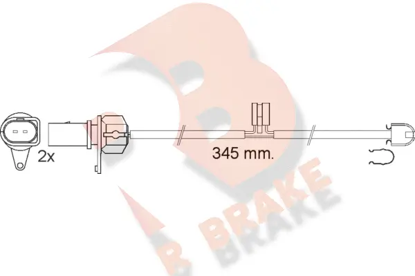 Warning Contact, brake pad wear (610544RB)