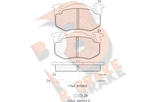 Brake Pad Set, disc brake (RB0417-066)