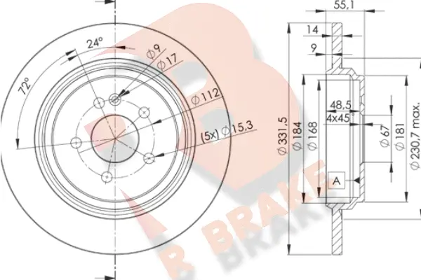 Brake Disc (78RBD23505)