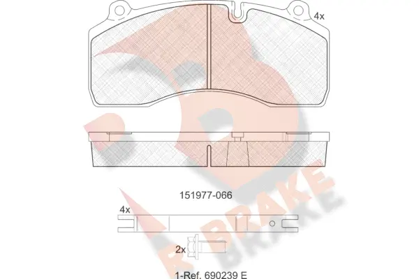 Brake Pad Set, disc brake (RB1977-066)