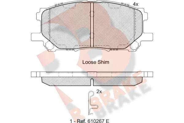 Brake Pad Set, disc brake (RB1584)