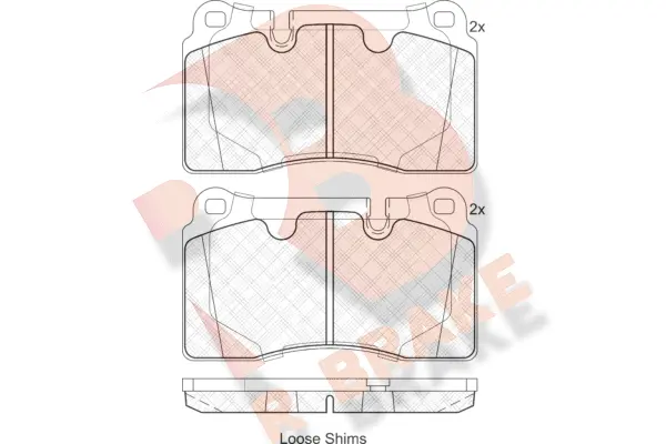Brake Pad Set, disc brake (RB1790)