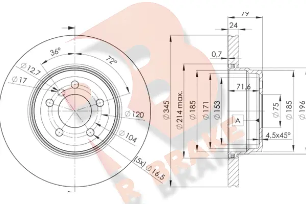 Brake Disc (78RBD21971)